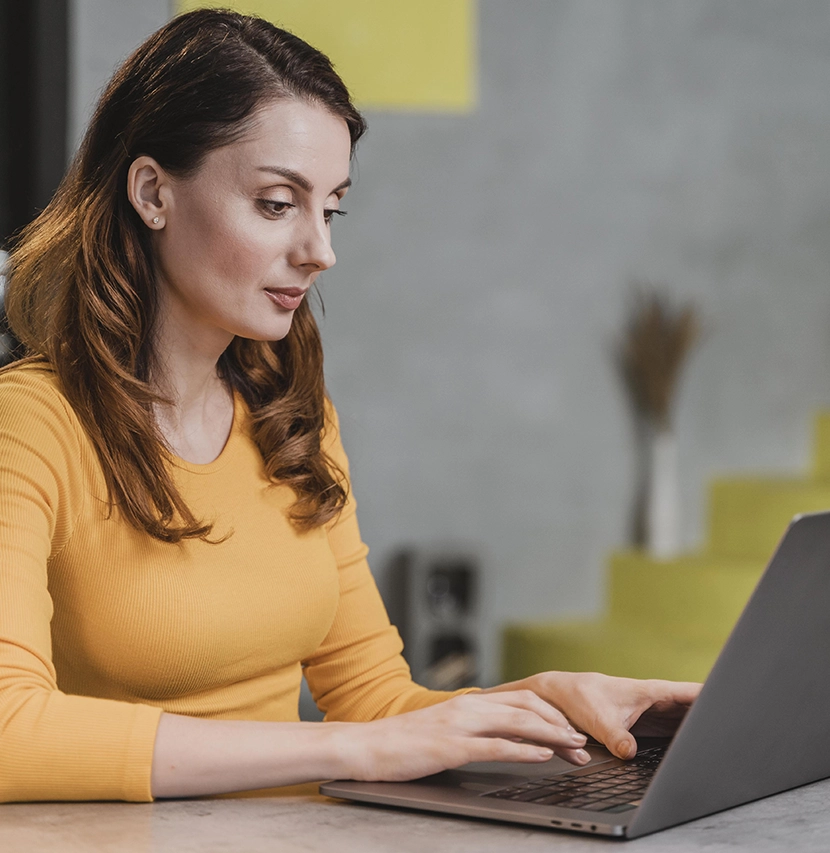 Working-with-laptop